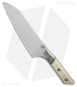 Microtech Fixed Blade Chef's Knife Ivory G-10 + Ti Bolsters (8" SW M390MK)