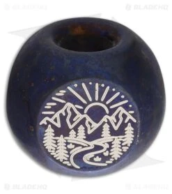 AuCon Adventurer Titanium Bead - Blue Finished