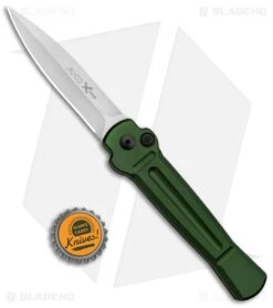 AKC X-treme Ace Automatic Knife Green (3.6" Satin) -Knives Store AKC X treme Ace Auto Green SW BHQ 125448 jr bottlecap large