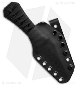 Auxiliary Manufacturing Coffin Wharnie Fixed Blade Knife Paracord (2.75" Blk SW) -Knives Store Auxiliary Manufacturing Coffin Wharnie Paracord Wrap BHQ 208008 td side large