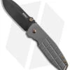 BRNLY SQD-2 Frame Lock Knife Grenade Milled Titanium (3" Black PVD)