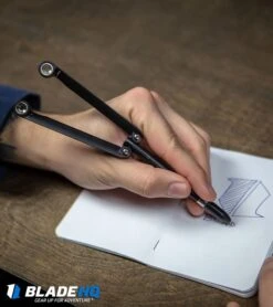 BaliYo By Spyderco Pen Butterfly Flipper (Black) -Knives Store BaliYo by Spyderco Pen Butterfly Flipper Black BHQ 4501 kp in hand lifestyle web large