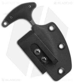 Bastinelli Creations L'Innocent Push Dagger Knife Black G-10 (1.75" Black PVD) -Knives Store Bastinelli Creations Linnocent black G10 black PVD BHQ 72579 er sheath large