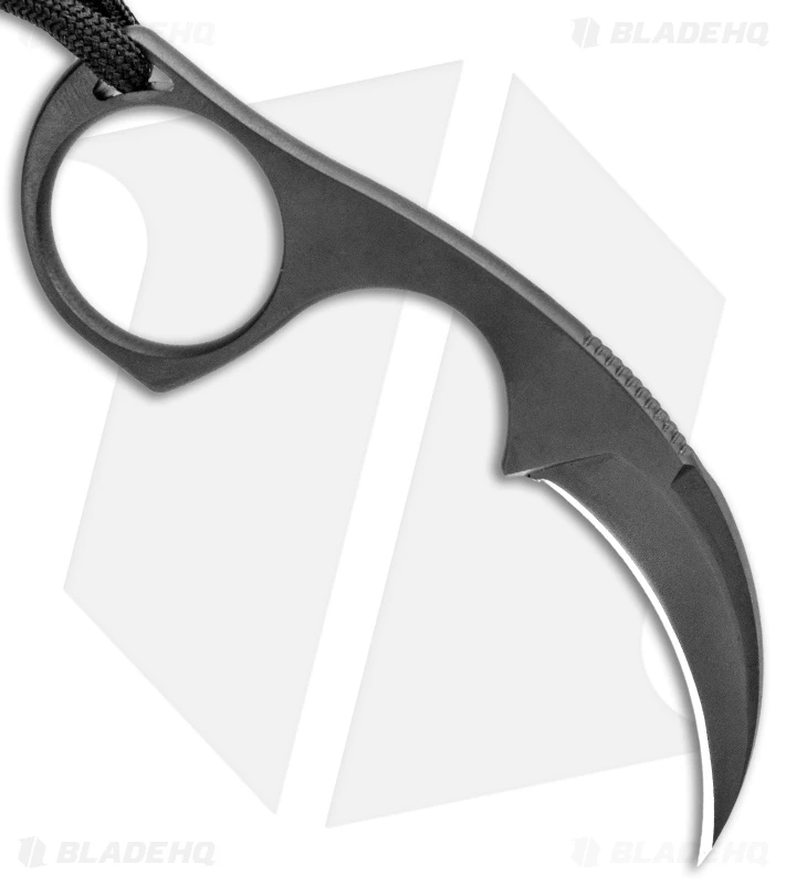 Bastinelli Diagnostic Karambit Fixed Blade Neck Knife Black (1.5" Black) 2 Bastinelli Diagnostic Karambit Fixed Blade Neck Knife Black (1.5" Black) - Image 2