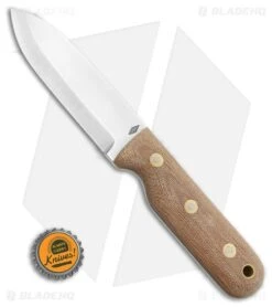 Battle Horse Knives Bushcrafter Fixed Blade Knife Natural Micarta (4" Satin) 7 Battle Horse Knives Bushcrafter Fixed Blade Knife Natural Micarta (4" Satin) -Knives Store Battle Horse Knives Bushcrafter Fixed Blade Knife Natural Micarta 4in Satin BHK BHQ 37842 LS Bottlecap large