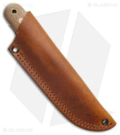 Battle Horse Knives Bushcrafter Fixed Blade Knife Natural Micarta (4" Satin) 6 Battle Horse Knives Bushcrafter Fixed Blade Knife Natural Micarta (4" Satin) -Knives Store Battle Horse Knives Bushcrafter Fixed Blade Knife Natural Micarta 4in Satin BHK BHQ 37842 LS Sheath large