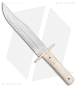 Bear & Son Bowie Fixed Blade Knife White Bone (9" Satin) WSB02