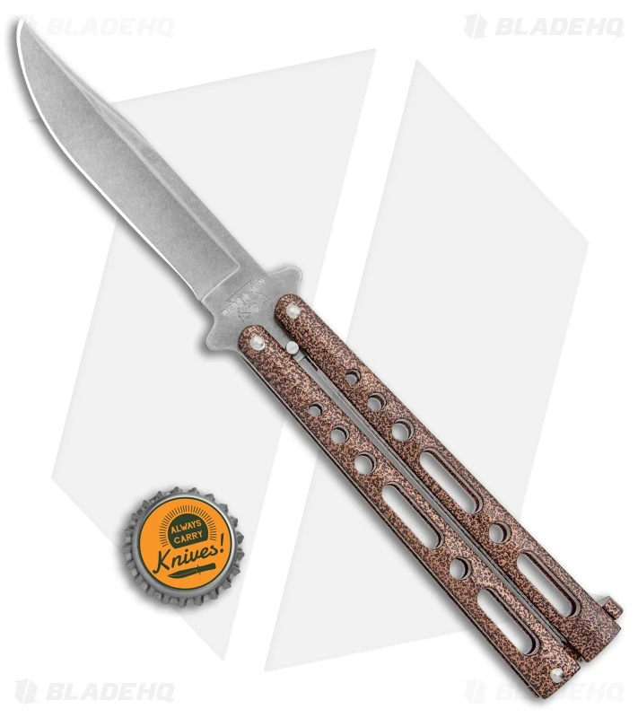 Bear & Son Butterfly Carbon Steel Knife Copper Vein (5" Stonewash) 4 Bear & Son Butterfly Carbon Steel Knife Copper Vein (5" Stonewash) - Image 4
