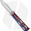 Bear & Son Butterfly Knife Red White Blue (4" Stonewash)