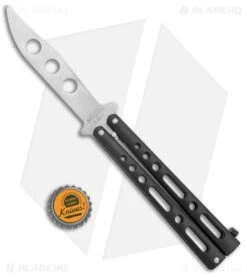 Bear & Son Clip Point Butterfly Trainer Knife Black (4.5" SW) 7 Bear & Son Clip Point Butterfly Trainer Knife Black (4.5" SW) -Knives Store Bear and Son Butterfly Trainer Black SW BHQ 136313 jr bottlecap large