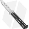 Bear & Son Clip Point Butterfly Trainer Knife Black (4.5" SW)