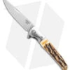Bear & Son Rancher Sideliner Liner Lock Knife Stag Bone (3.50" Satin) 521