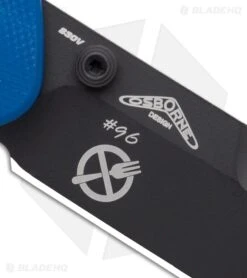 Benchmade 940 Osborne Zero Forks AXIS Lock Knife Blue G-10 (3.4" Black) -Knives Store Benchmade 940 Osborne AXIS Lock Knife Blue G10 Zero Forks Given 3.4in Black BHQ 217492 close large