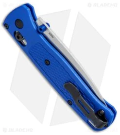Benchmade Bugout AXIS Lock Knife Blue (3.24" Satin) 535 -Knives Store Benchmade Bugout AXIS Blue Satin 535 BHQ 74149 jr side large