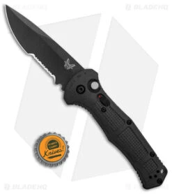 Benchmade Claymore Automatic Knife Black Grivory (3.6" Black Serr) 9070SBK -Knives Store Benchmade Claymore Auto Ranger Black Grivory Black Serr 9070SBK 1 BHQ 118570 jr bottlecap large