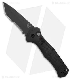 Benchmade Claymore Tanto Automatic Knife Black Grivory (3.6" Black Serr) 9071SBK