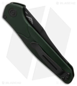 Benchmade Osborne 9400 Automatic Knife Green Aluminum (3.4" Black) -Knives Store Benchmade Osborne 9400 AK Green Aluminum 3in Black BHQ 113245 td side large