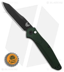Benchmade Osborne 9400 Automatic Knife Green Aluminum (3.4" Black) -Knives Store Benchmade Osborne 9400 AK Green Aluminum 3in Black BHQ 113245 td size large
