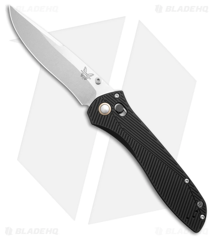 Benchmade Seven | Ten AXIS Lock Knife Black Aluminum (4" Satin M390) 710-25 1 Benchmade Seven | Ten AXIS Lock Knife Black Aluminum (4" Satin M390) 710-25