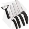 Benchmark Kitchen 5-Piece Black Ceramic Knife Set