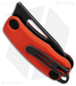 BlackFox Nix Liner Lock Knife Orange G-10 (2.25" Black) BF763OR -Knives Store BlackFox Nix Liner Lock Knife Orange G10 2in Black BHQ 179956 td side large