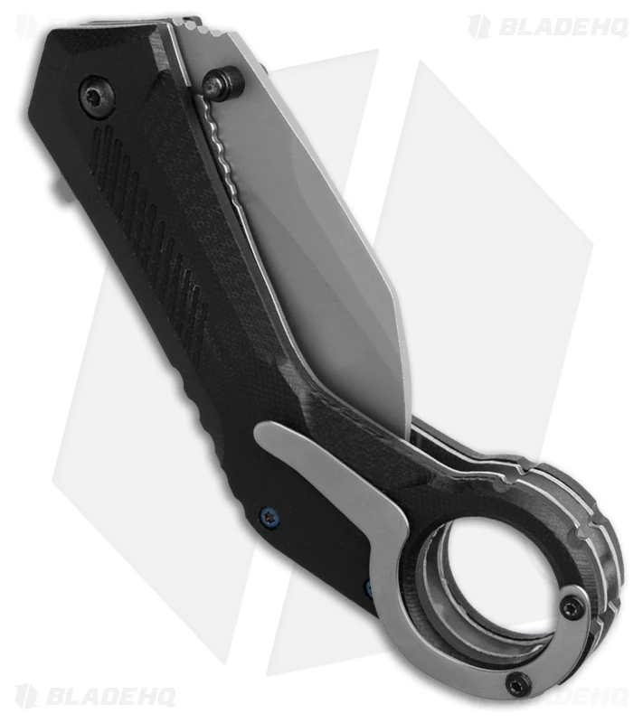 Boker Magnum Veloc Hawkbill Flipper Karambit Knife Black G-10 (2.6" Satin) 3 Boker Magnum Veloc Hawkbill Flipper Karambit Knife Black G-10 (2.6" Satin) - Image 3
