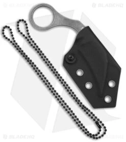 Boker Plus Bad Moon Karambit Fixed Blade Knife (2.4" Gray Stonewash) 02BO078 -Knives Store Boker Plus Bad Moon Karambit FBK 2in Gray SW BHQ 146736 td sheath large