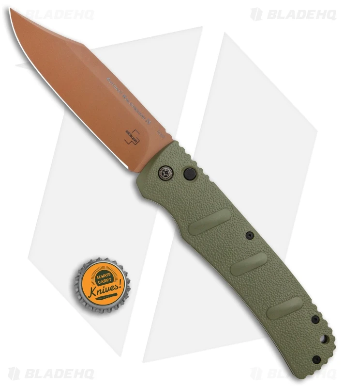 Boker XXL Kalashn Desert Warrior Bowie Auto Knife (4.75" Copper D2) 4 Boker XXL Kalashn Desert Warrior Bowie Auto Knife (4.75" Copper D2) - Image 4