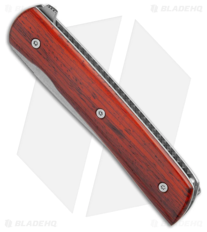 Brad Zinker Custom Urban Trapper Flipper Knife Cocobolo (3.25" Stonewash) 2 Brad Zinker Custom Urban Trapper Flipper Knife Cocobolo (3.25" Stonewash) - Image 2