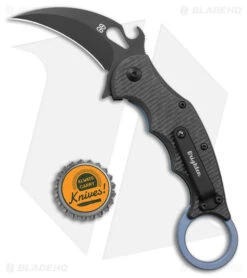 Brighten Blades Moonstruck Karambit Blue Titanium W/ Carbon Fiber (2.5" Black) -Knives Store Brighten Blades Moonstruck Karambit Blue Black BHQ 178984 jr bottlecap large