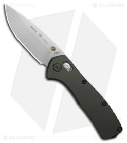 Buck Knives Buck 791 Range Elite Crossbar Lock Knife Green Aluminum (3.4" Satin MagnaCut)