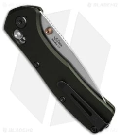 Buck Knives Buck 791 Range Elite Crossbar Lock Knife Green Aluminum (3.4" Satin MagnaCut) -Knives Store Buck 791 Range Elite Crossbar Lock Knife Green Aluminum 3in Satin MagnaCut BHQ 211002 td side large