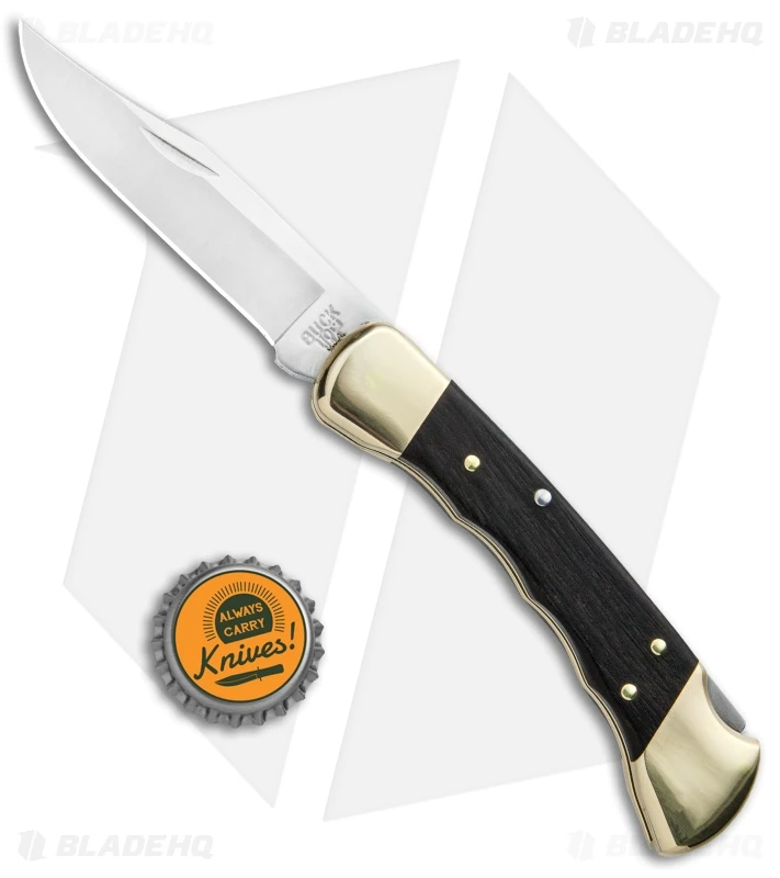 Buck Knives Buck 110 Folding Hunter Finger Grooved Knife Ebony (3.75" Satin) 0110BRSFG 5 Buck Knives Buck 110 Folding Hunter Finger Grooved Knife Ebony (3.75" Satin) 0110BRSFG - Image 5