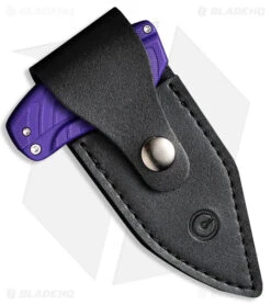CIVIVI Typhoeus Fixed Blade Knife Purple G-10 (2.3" Bead Blast) C21036-2 -Knives Store C21036 2 side large