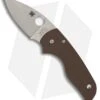 Spyderco Lil' Native Compression Lock Knife Brown G-10 (2.4" Satin CPM 15V)