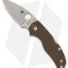 Spyderco Native 5 Lockback Knife Brown G-10 (3" Satin CPM 15V) C41GPBN15V5