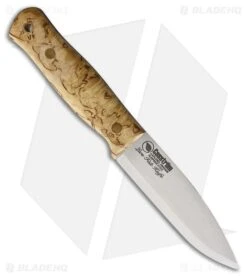 Casstrom Lars Fält Bushcraft Fixed Blade Knife Curly Birch (4.5" Satin)