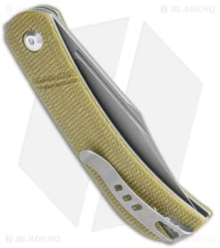 CIVIVI Appalachian Drifter Slip Joint Knife Olive Micarta (2.9"SW) C2015B -Knives Store CIVIVI Appalachian Drifter SJ Olive Gray C2015B BHQ 116941 jr side large