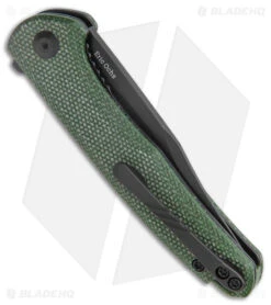 CIVIVI Mini Sandbar Liner Lock Knife Green Micarta (2.9" Black) C20011-3 -Knives Store CIVIVI Mini Sandbar LL Knife Green Micarta Black BHQ 142903 jr side large