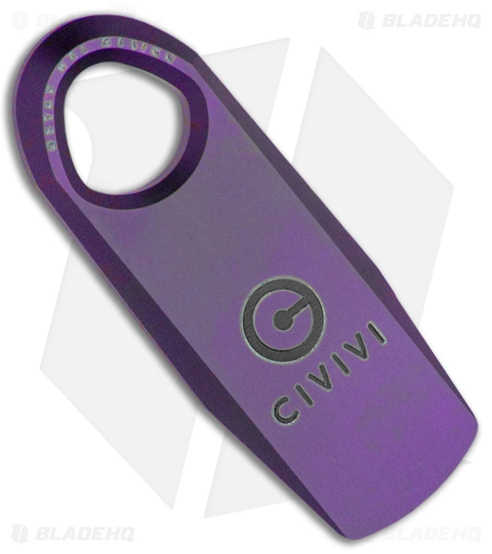 CIVIVI Ti-Bar Pry Bar Purple Titanium (1.7" Satin) C21030-2 1 CIVIVI Ti-Bar Pry Bar Purple Titanium (1.7" Satin) C21030-2