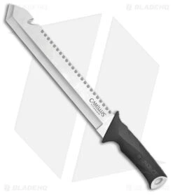 Camillus Carnivore Inject Machete Knife Black Rubber (12" Satin)