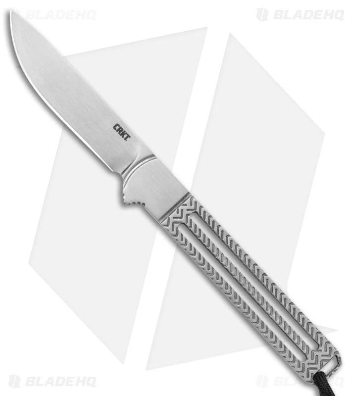 CRKT Testy Fixed Blade Knife Skeletonized Stainless Steel (2.4" Satin) 1 CRKT Testy Fixed Blade Knife Skeletonized Stainless Steel (2.4" Satin)