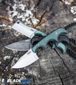 CRKT Folts Minimalist Bowie Fixed Blade Knife (2.15" Bead Blast) -Knives Store CRKT Folts Minimalist Bowie Neck Knife Black Green Micarta Bead Blast 2387 BHQ 7033 kp log web large