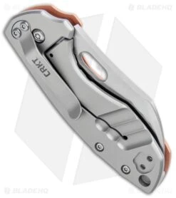 CRKT Pilar Frame Lock Knife Stainless Steel/Copper (2.4" Satin) 5311CU -Knives Store CRKT Pilar FL SS Copper Satin 5311CU BHQ 103633 jr side 2 large