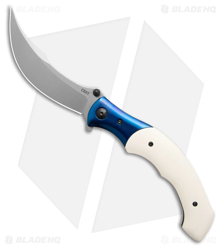 CRKT Ritual Spring Assisted Knife Ivory Micarta (4.5" Satin)7471 1 CRKT Ritual Spring Assisted Knife Ivory Micarta (4.5" Satin)7471