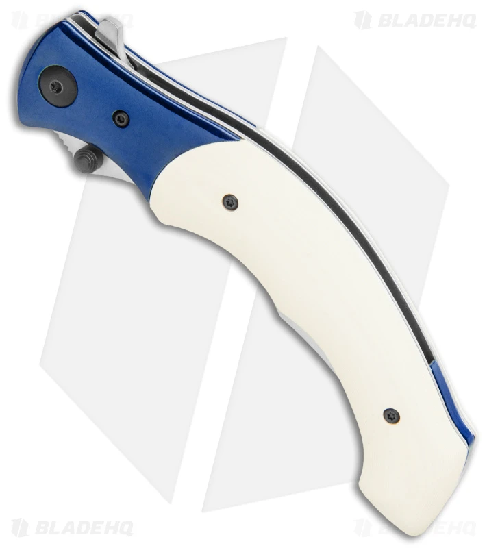 CRKT Ritual Spring Assisted Knife Ivory Micarta (4.5" Satin)7471 2 CRKT Ritual Spring Assisted Knife Ivory Micarta (4.5" Satin)7471 - Image 2