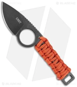 CRKT Schwarz Tailbone Fixed Blade Knife Orange Cord (2.4" SW) 2415