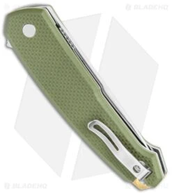 CRKT Vox Tueto Spring Assisted Flipper Knife OD Green G-10 (3.3" Satin) 5325 -Knives Store CRKT Tueto SA Filpper OD Green G 10 Satin 5325 BHQ 119344 jr side large