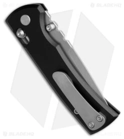 Chaves Redencion Tanto X-Lock Knife Black Aluminum (3.25" SW D2) -Knives Store Chaves Tanto Crossbar Lock Knife Black Aluminum SW D2 BHQ 211868 td side large