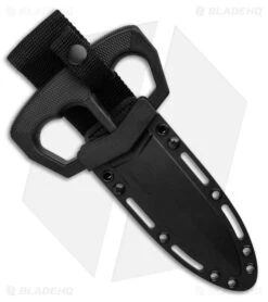 Cold Steel Chaos Push Knife Fixed Blade Knife (5" Black) 80NT3 -Knives Store Cold Steel Chaos Push Knife Fixed Blade Knife 5 Black 80NT3 BHQ 121239 LS Sheath large